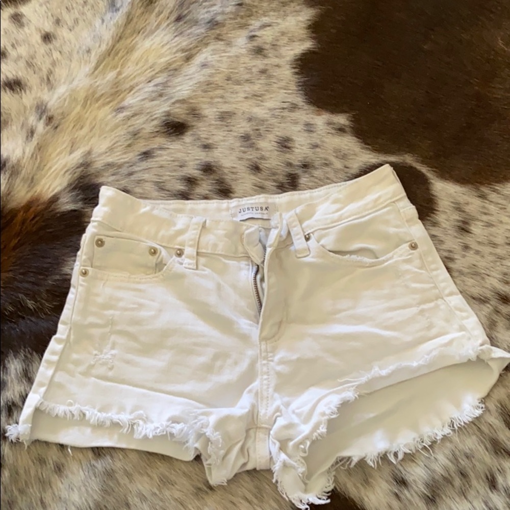 Denim shorts